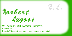 norbert lugosi business card